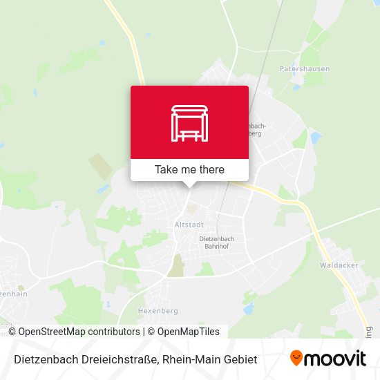 Dietzenbach Dreieichstraße map