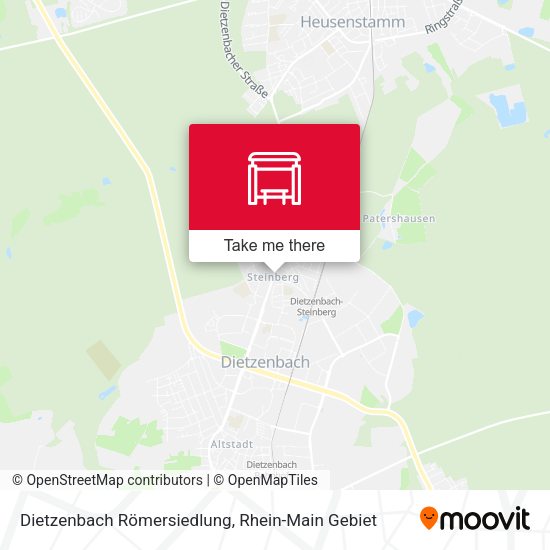 Dietzenbach Römersiedlung map