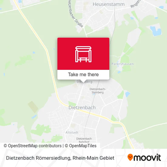 Карта Dietzenbach Römersiedlung