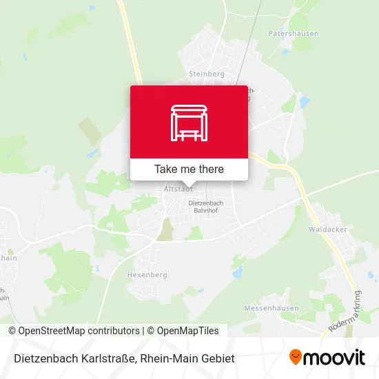 Карта Dietzenbach Karlstraße