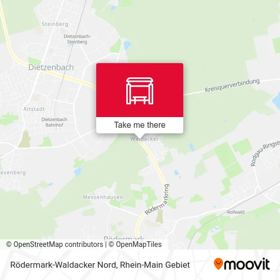 Карта Rödermark-Waldacker Nord