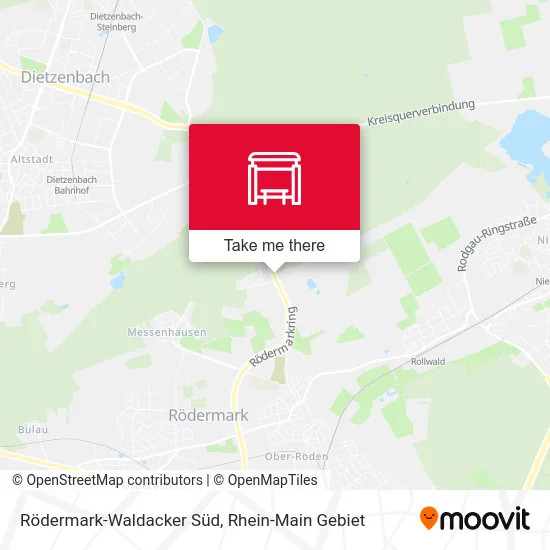 Карта Rödermark-Waldacker Süd