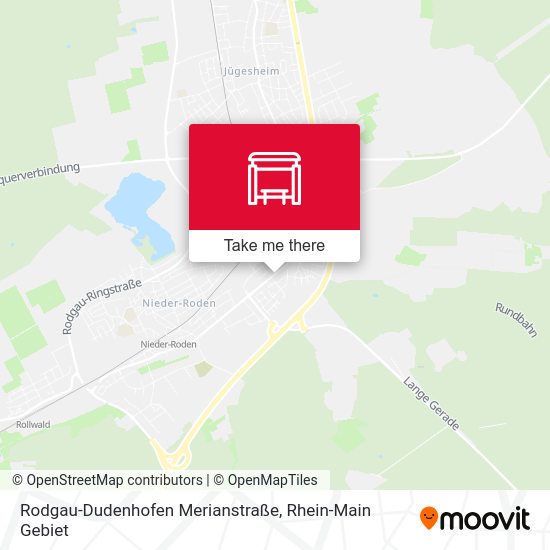 Карта Rodgau-Dudenhofen Merianstraße