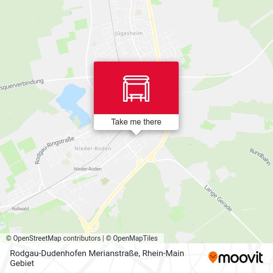 Карта Rodgau-Dudenhofen Merianstraße