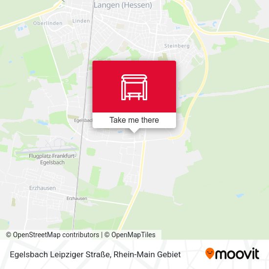 Egelsbach Leipziger Straße map