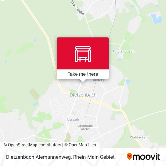 Dietzenbach Alemannenweg map