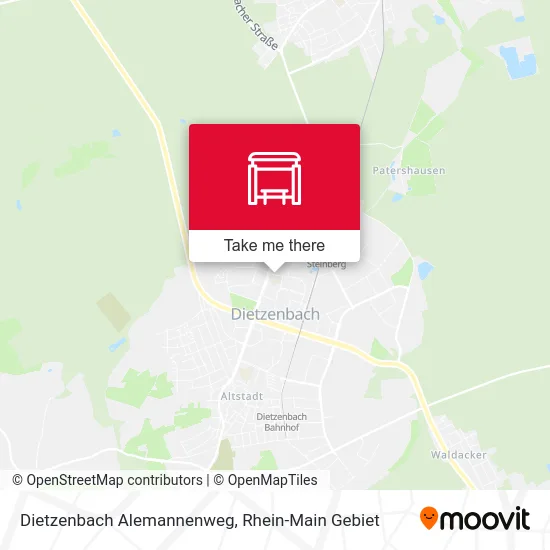 Карта Dietzenbach Alemannenweg
