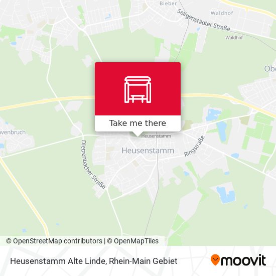 Heusenstamm Alte Linde map