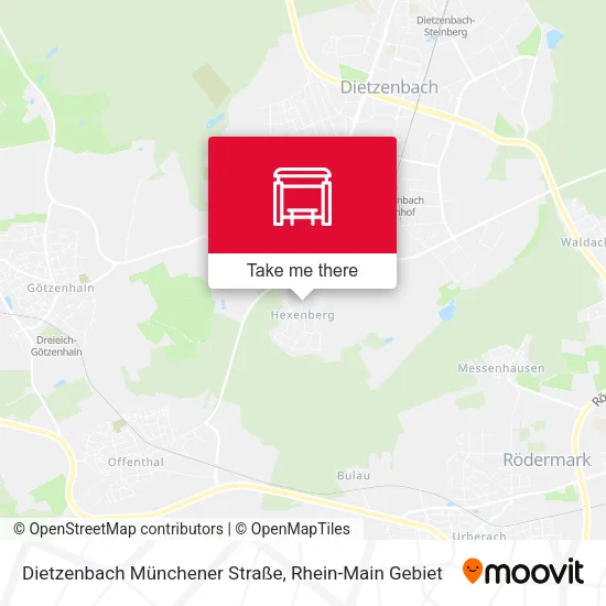 Карта Dietzenbach Münchener Straße