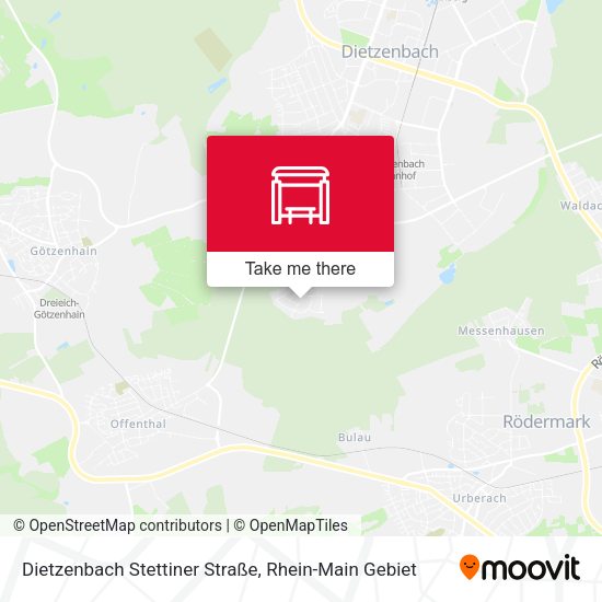 Dietzenbach Stettiner Straße map