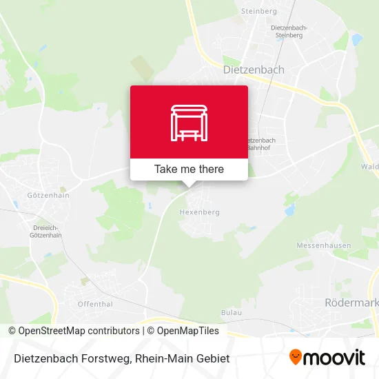 Карта Dietzenbach Forstweg