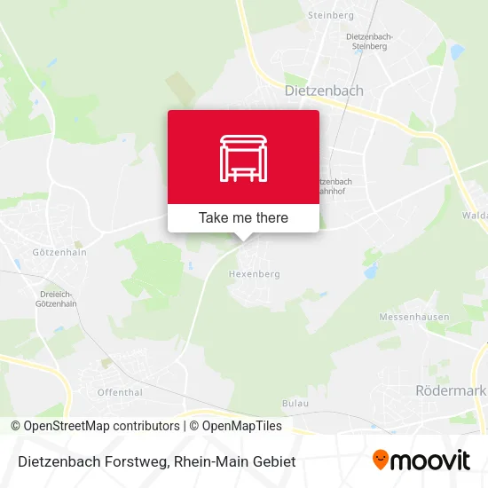 Карта Dietzenbach Forstweg
