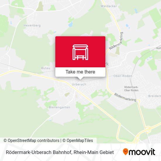 Rödermark-Urberach Bahnhof map