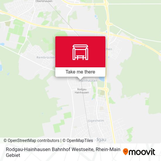 Rodgau-Hainhausen Bahnhof Westseite map