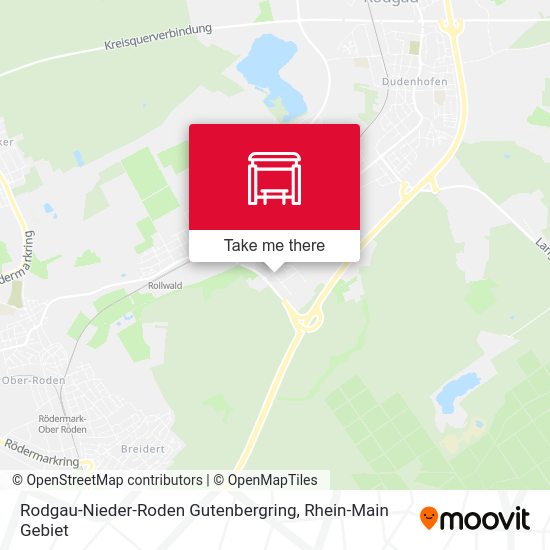 Карта Rodgau-Nieder-Roden Gutenbergring