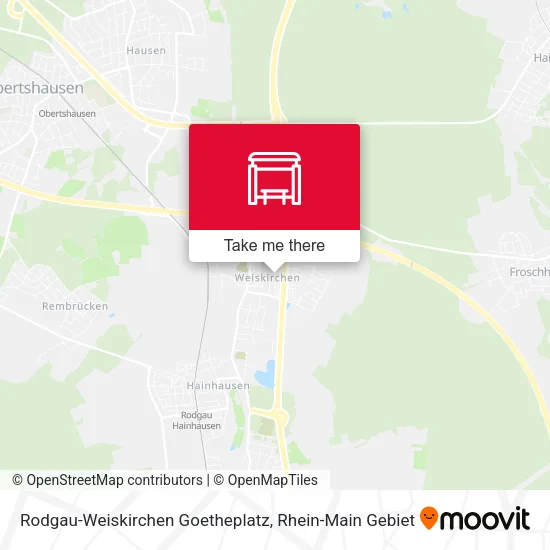 Карта Rodgau-Weiskirchen Goetheplatz