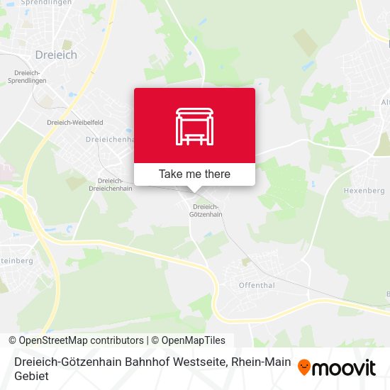 Dreieich-Götzenhain Bahnhof Westseite map