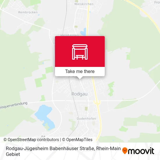 Карта Rodgau-Jügesheim Babenhäuser Straße