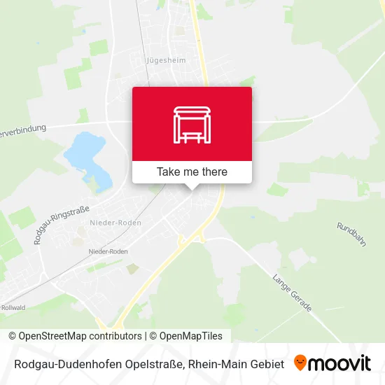 Карта Rodgau-Dudenhofen Opelstraße