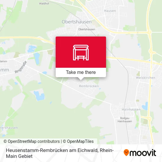 Карта Heusenstamm-Rembrücken am Eichwald