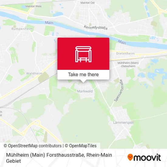 Карта Mühlheim (Main) Forsthausstraße