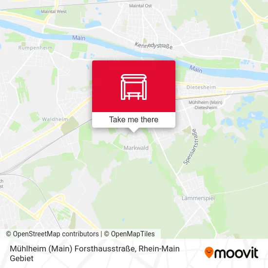 Карта Mühlheim (Main) Forsthausstraße