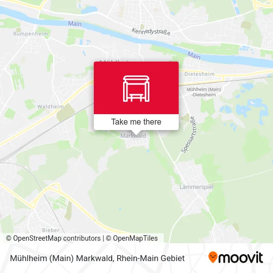Карта Mühlheim (Main) Markwald