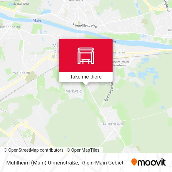 Карта Mühlheim (Main) Ulmenstraße