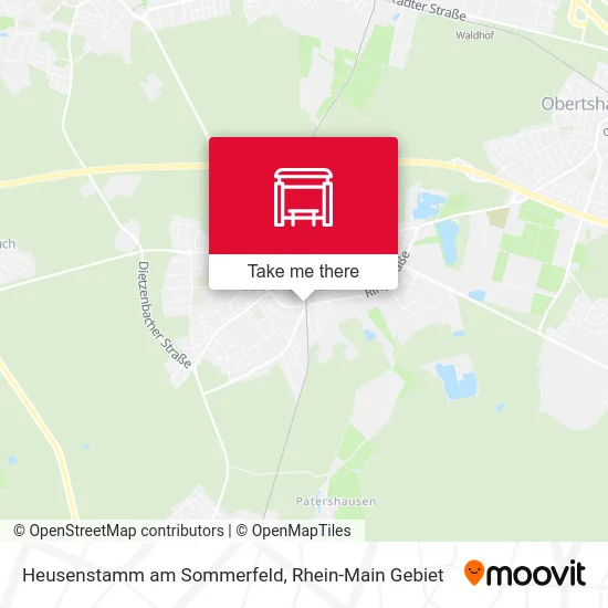 Карта Heusenstamm am Sommerfeld