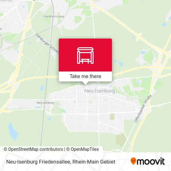 Карта Neu-Isenburg Friedensallee