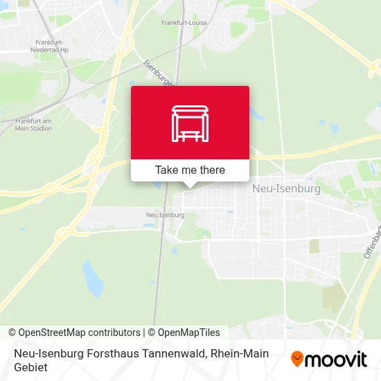 Neu-Isenburg Forsthaus Tannenwald map