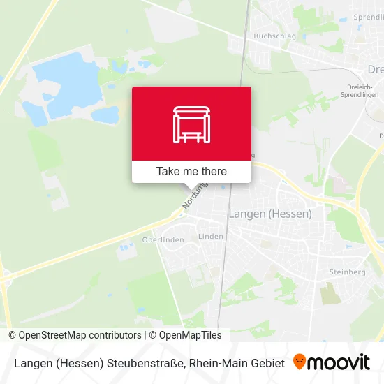 Карта Langen (Hessen) Steubenstraße