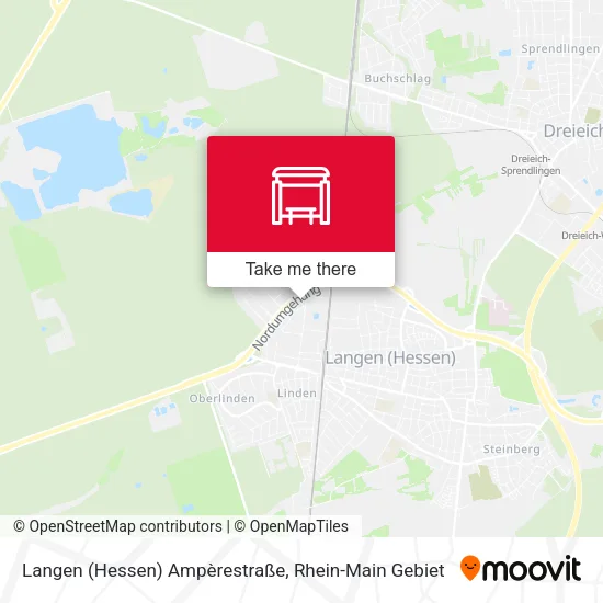 Карта Langen (Hessen) Ampèrestraße