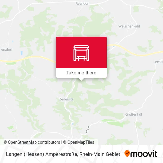 Карта Langen (Hessen) Ampèrestraße