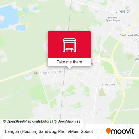 Карта Langen (Hessen) Sandweg