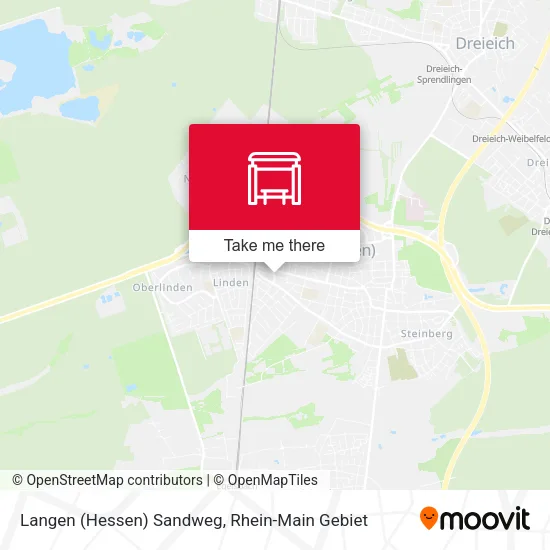 Карта Langen (Hessen) Sandweg