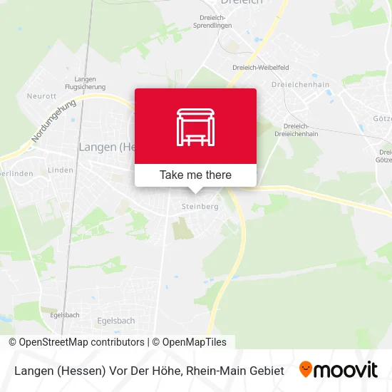 Карта Langen (Hessen) Vor Der Höhe