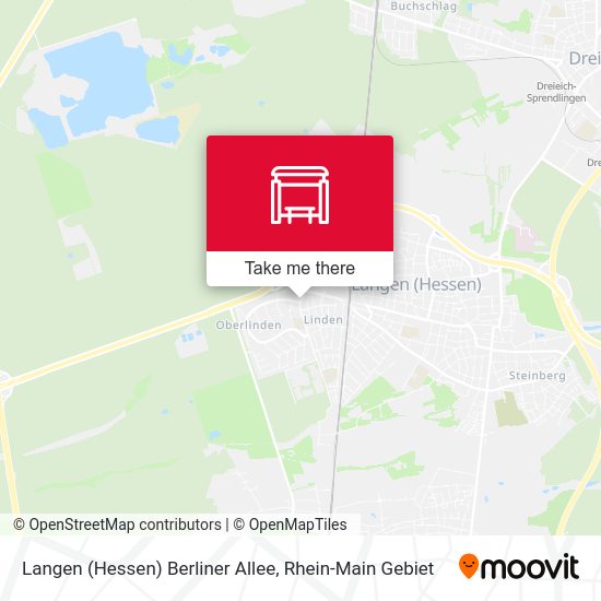 Langen (Hessen) Berliner Allee map