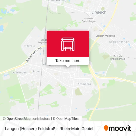 Карта Langen (Hessen) Feldstraße