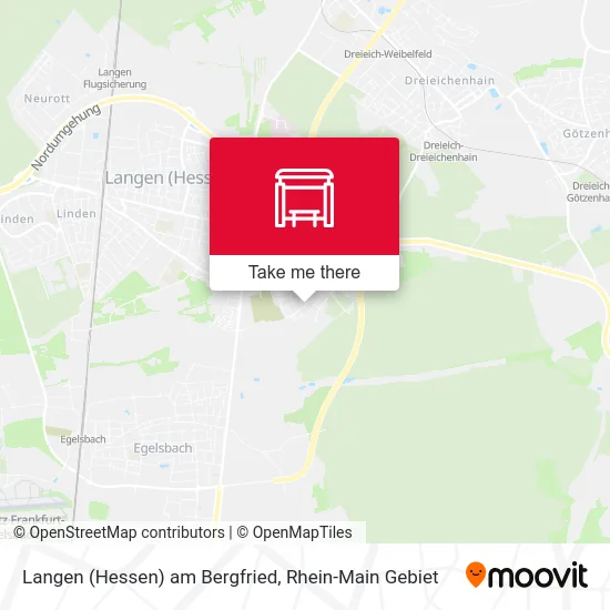 Карта Langen (Hessen) am Bergfried