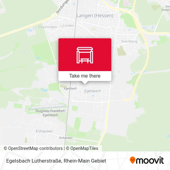 Карта Egelsbach Lutherstraße