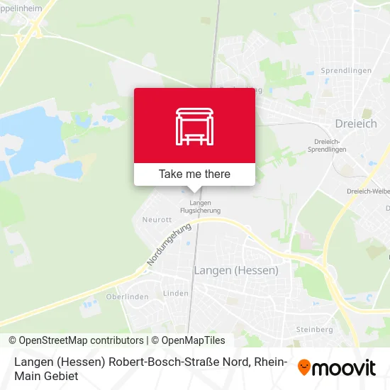 Карта Langen (Hessen) Robert-Bosch-Straße Nord