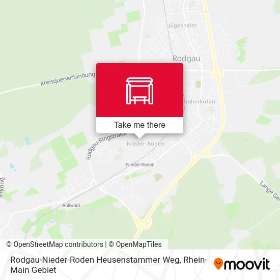 Карта Rodgau-Nieder-Roden Heusenstammer Weg