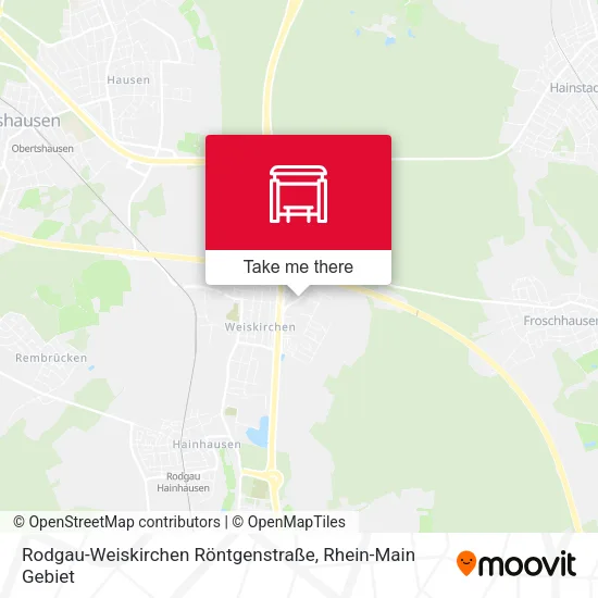 Карта Rodgau-Weiskirchen Röntgenstraße