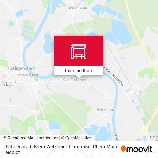 Seligenstadt-Klein-Welzheim Flurstraße map