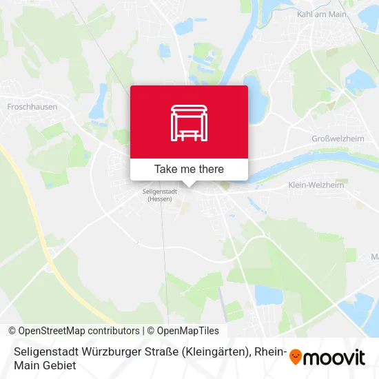 Карта Seligenstadt Würzburger Straße (Kleingärten)