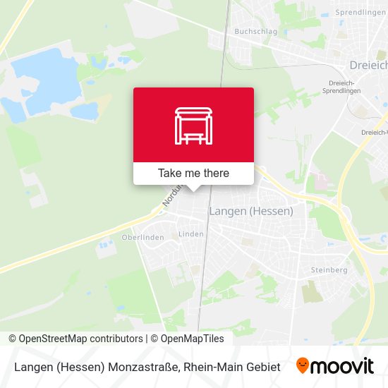 Langen (Hessen) Monzastraße map