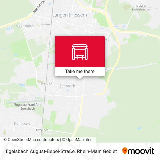 Карта Egelsbach August-Bebel-Straße