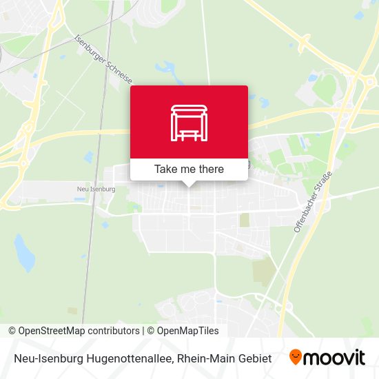 Neu-Isenburg Hugenottenallee map