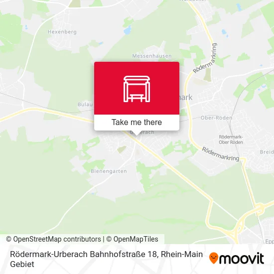 Карта Rödermark-Urberach Bahnhofstraße 18